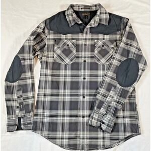 Helix Shirt Men's Athletic Fit Size Medium Elbow Pads Long Sleeve Button Up